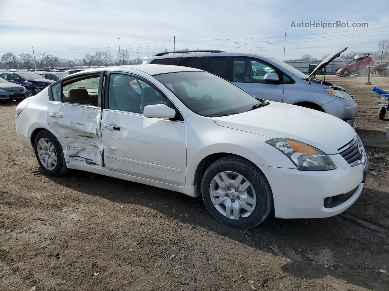 2009 Nissan Altima 2.5 White vin: 1N4AL21E29N480341