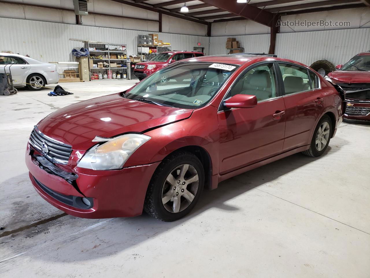 2008 Nissan Altima 2.5 Red vin: 1N4AL21E38C156521