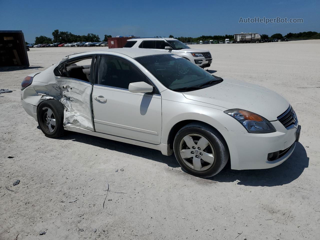 2008 Nissan Altima 2.5 White vin: 1N4AL21E38N467144