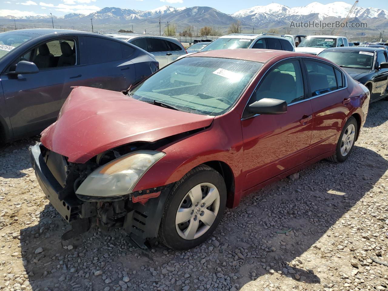 2008 Nissan Altima 2.5 Red vin: 1N4AL21E38N477768