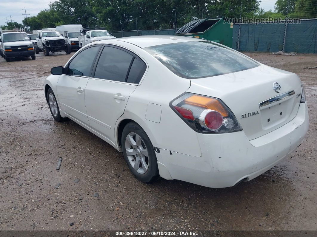 2008 Nissan Altima 2.5 S White vin: 1N4AL21E48N554325