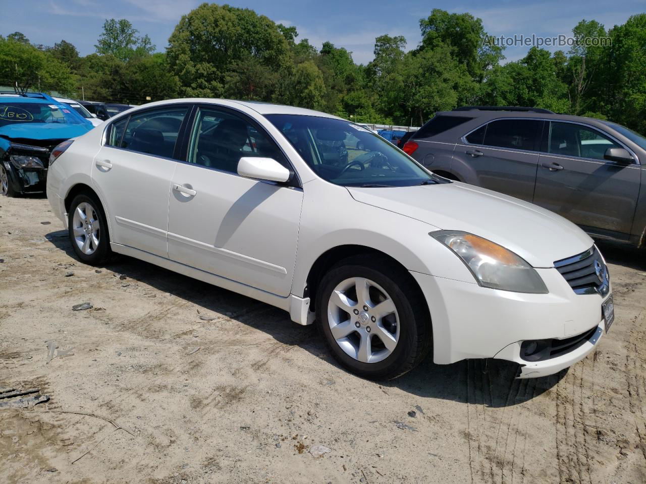 2009 Nissan Altima 2.5 White vin: 1N4AL21E49N434218