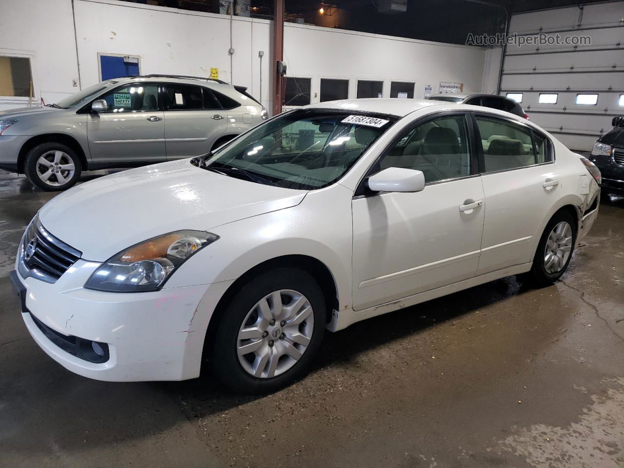 2009 Nissan Altima 2.5 White vin: 1N4AL21E49N474959