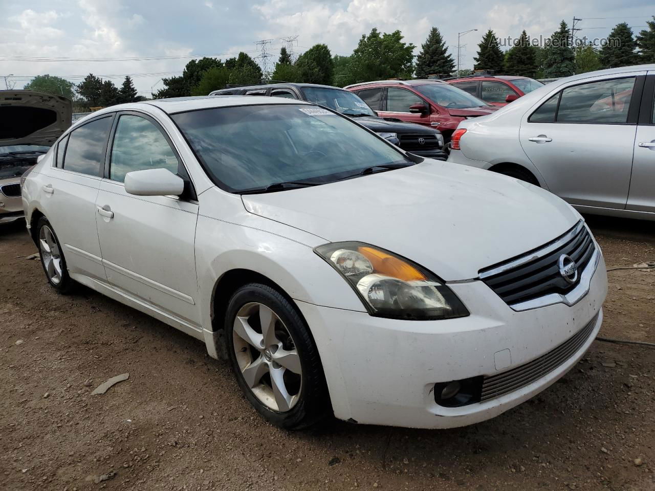 2008 Nissan Altima 2.5 White vin: 1N4AL21E58N402652