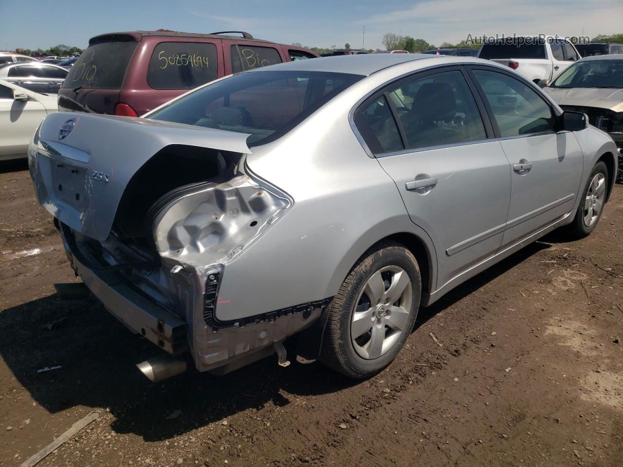 2008 Nissan Altima 2.5 Silver vin: 1N4AL21E58N506686