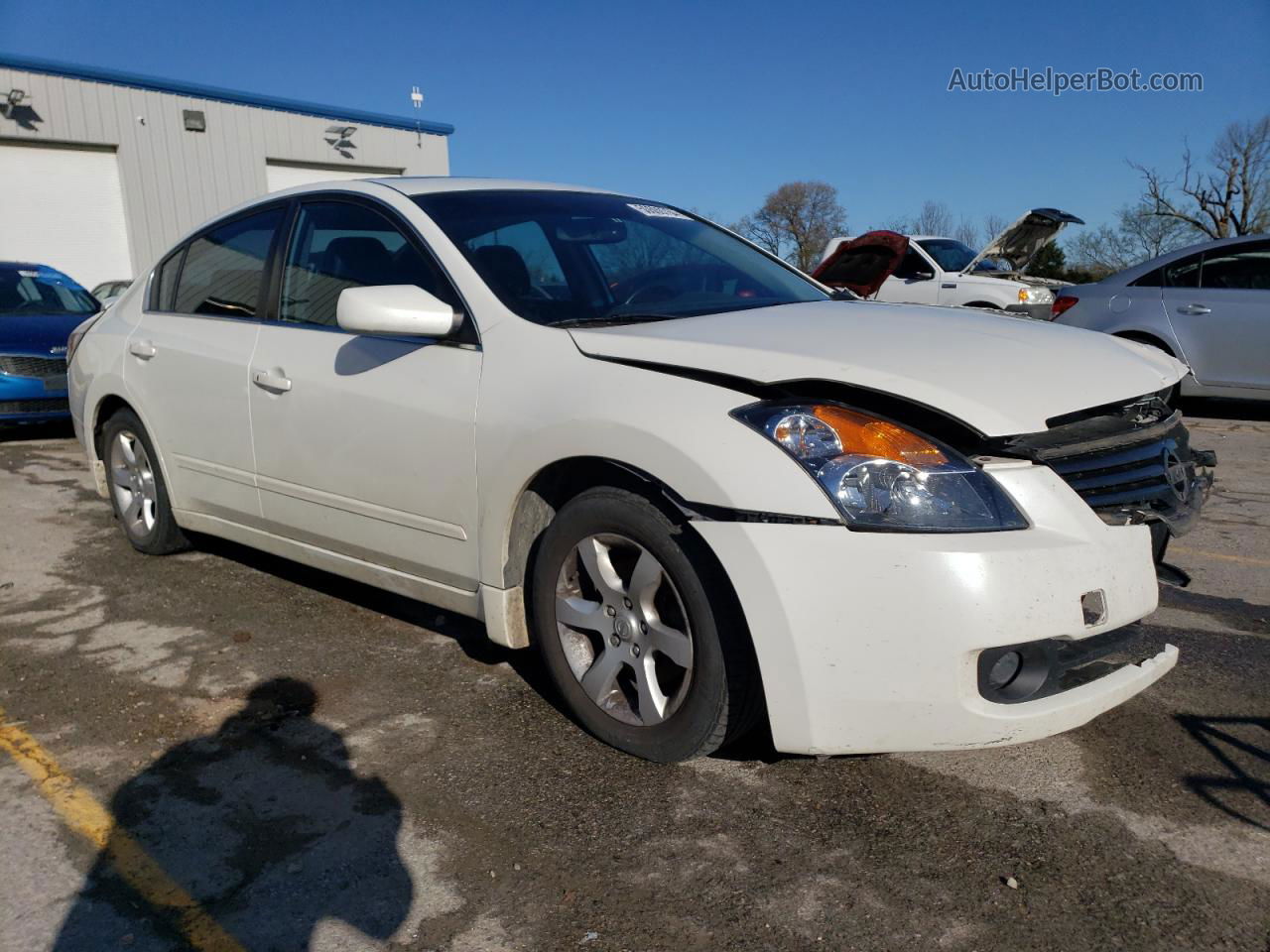 2008 Nissan Altima 2.5 White vin: 1N4AL21E68N510293