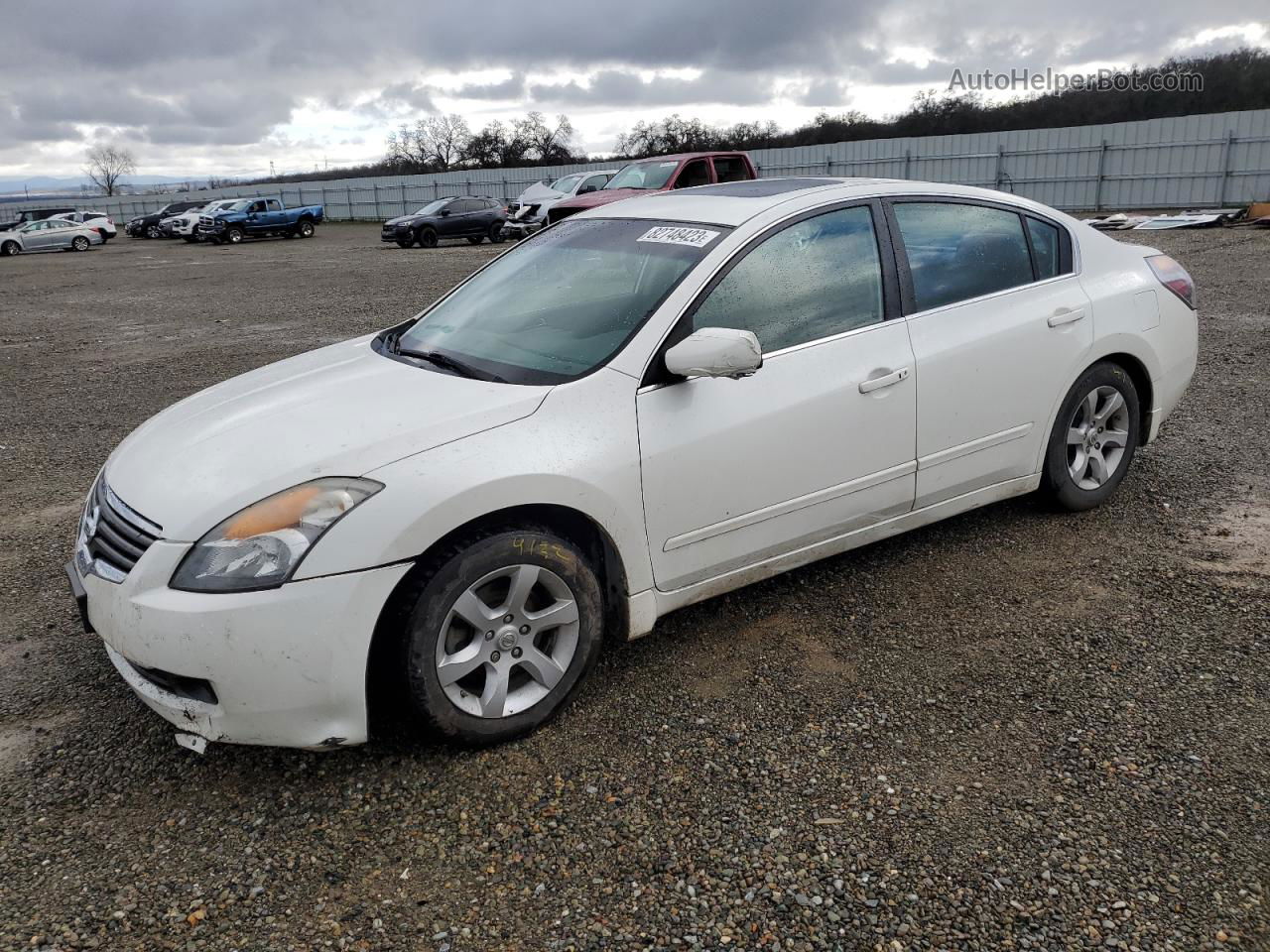 2008 Nissan Altima 2.5 White vin: 1N4AL21E78N465459