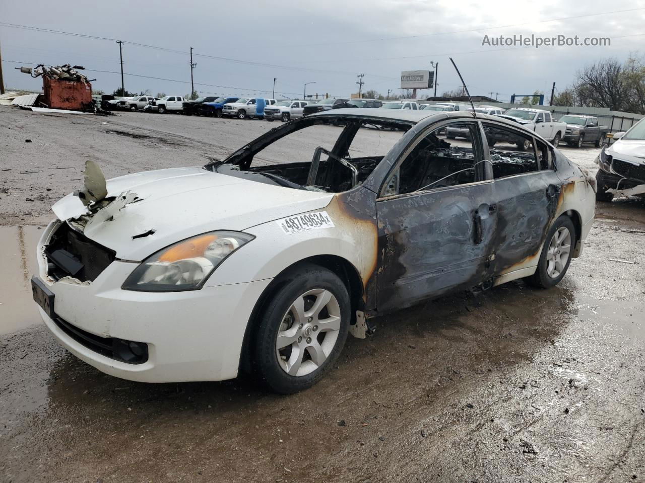 2009 Nissan Altima 2.5 White vin: 1N4AL21E79N552229