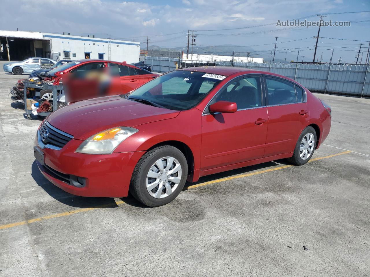 2009 Nissan Altima 2.5 Красный vin: 1N4AL21E89N533799