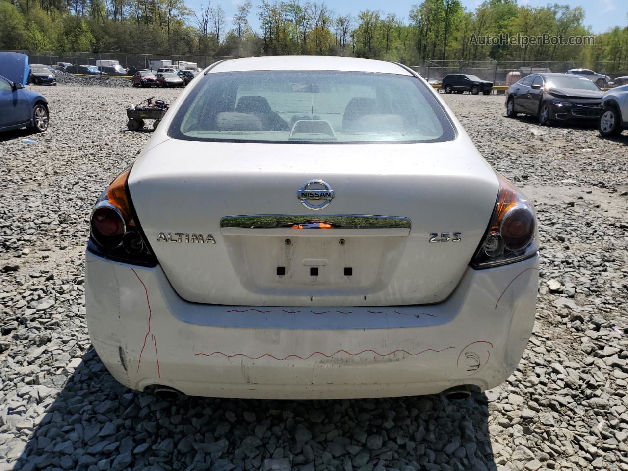 2009 Nissan Altima 2.5 White vin: 1N4AL21E89N561554