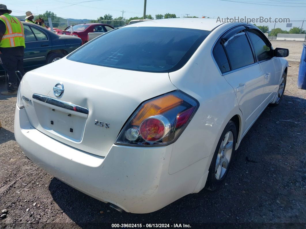 2008 Nissan Altima 2.5 S White vin: 1N4AL21EX8N404767