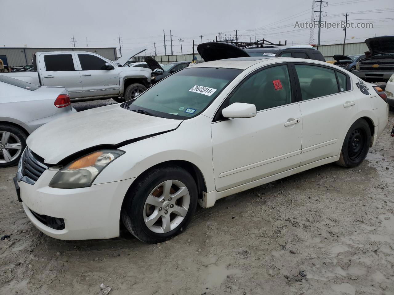 2008 Nissan Altima 2.5 White vin: 1N4AL21EX8N526075