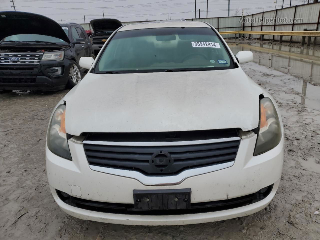 2008 Nissan Altima 2.5 White vin: 1N4AL21EX8N526075