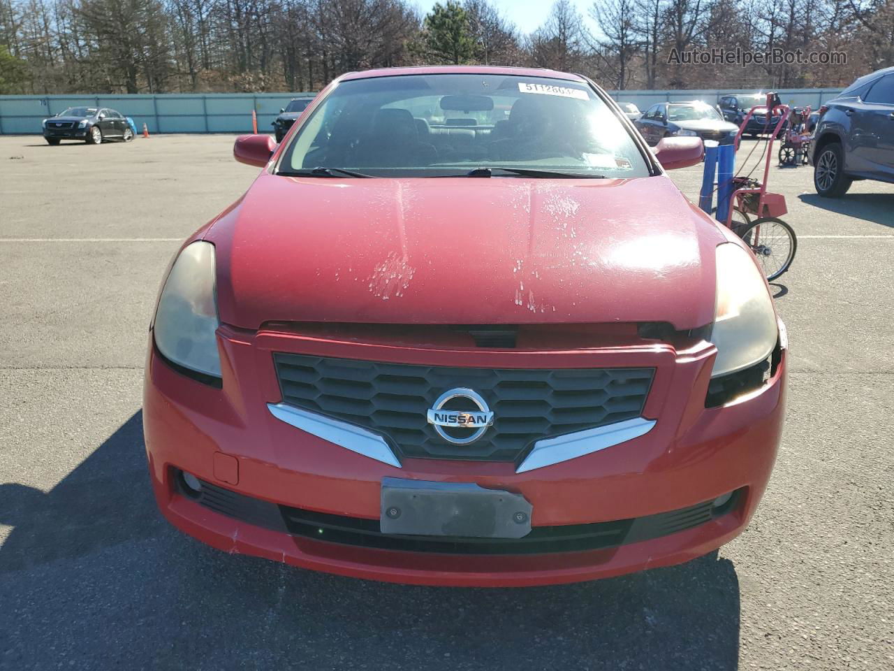 2008 Nissan Altima 2.5s Red vin: 1N4AL24E28C162838