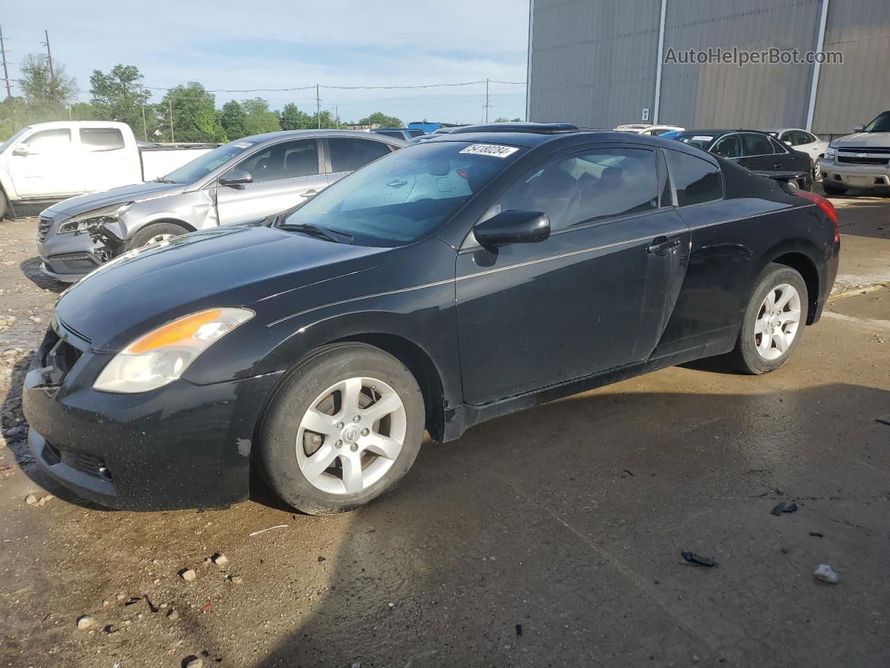 2008 Nissan Altima 2.5s Black vin: 1N4AL24E48C116587