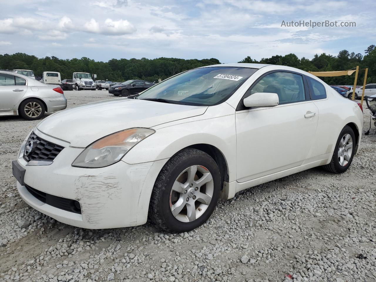 2009 Nissan Altima 2.5s White vin: 1N4AL24E59C137157