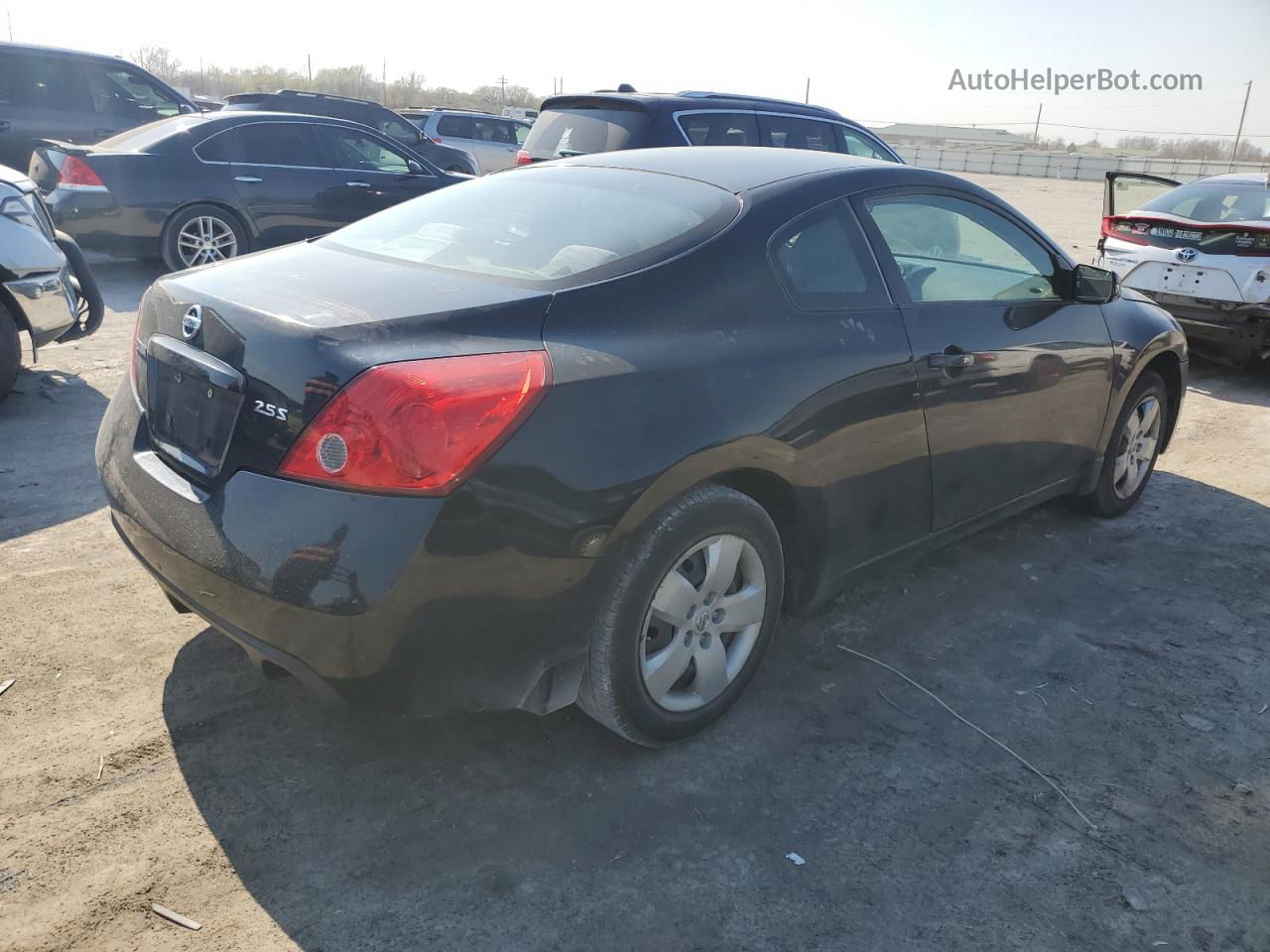 2008 Nissan Altima 2.5s Black vin: 1N4AL24E78C267522