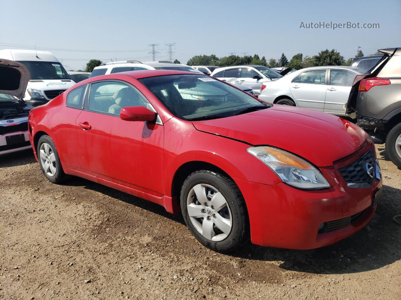 2008 Nissan Altima 2.5s Красный vin: 1N4AL24E88C140620