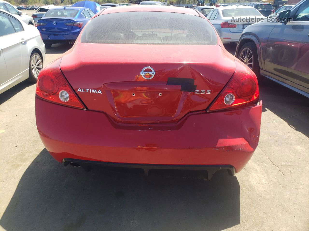 2008 Nissan Altima 2.5s Красный vin: 1N4AL24E88C285415