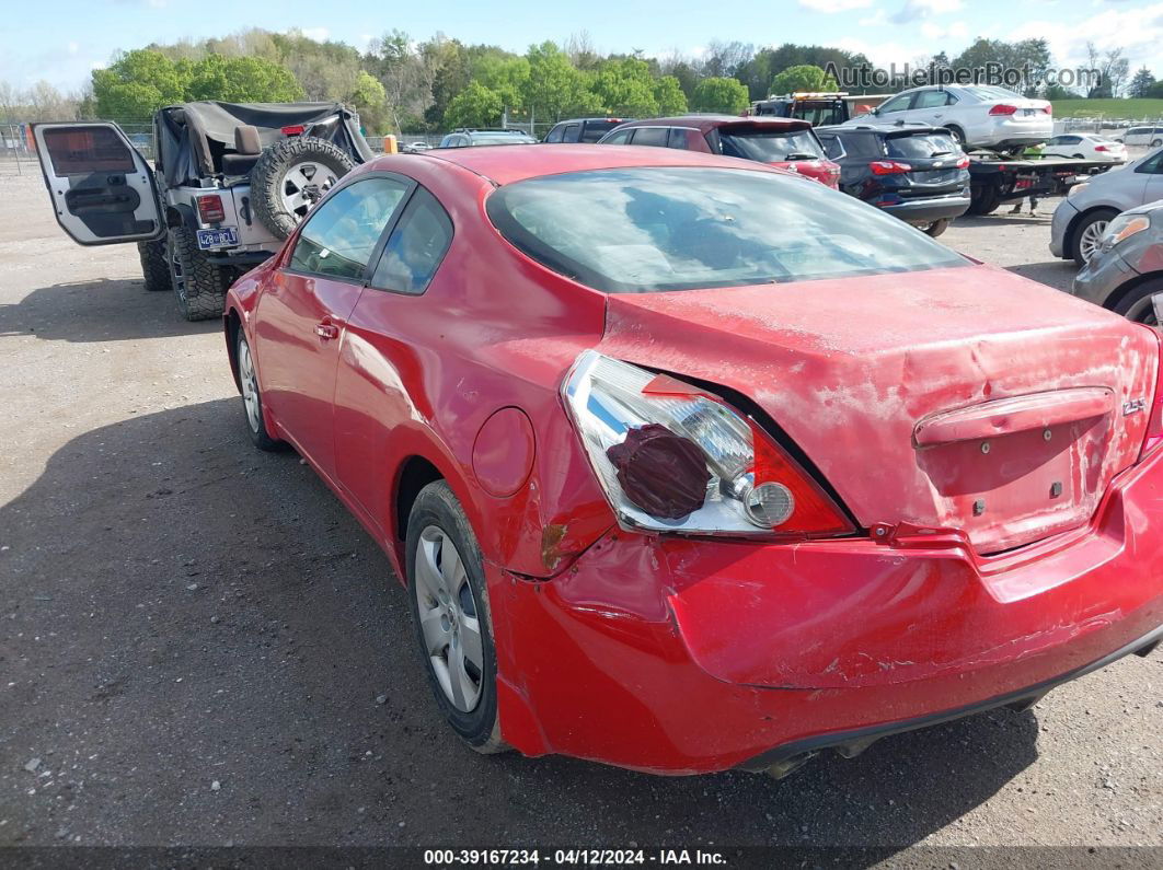 2008 Nissan Altima 2.5 S Red vin: 1N4AL24EX8C234806