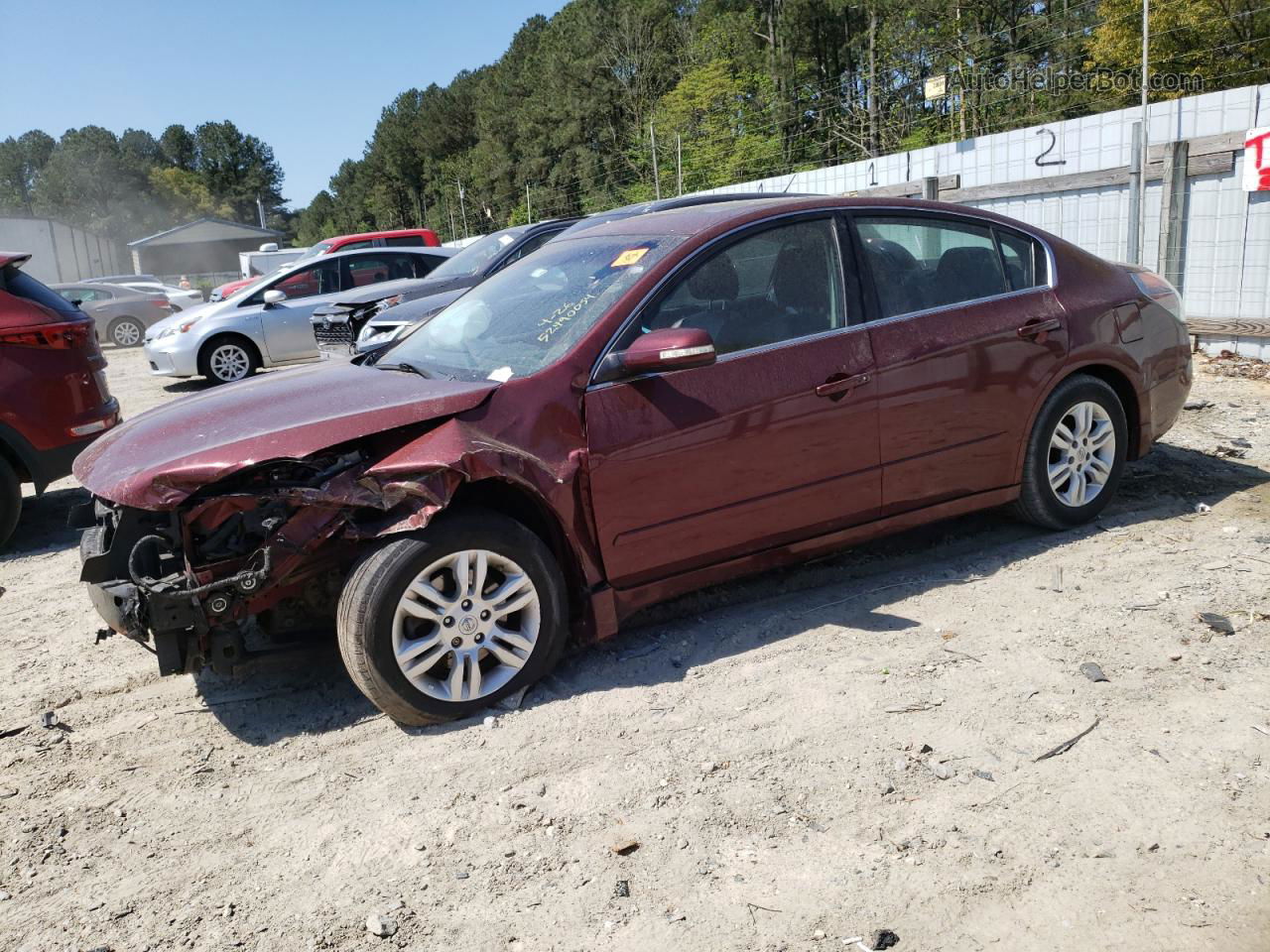 2011 Nissan Altima Base Burgundy vin: 1N4AL2AP2BN516343