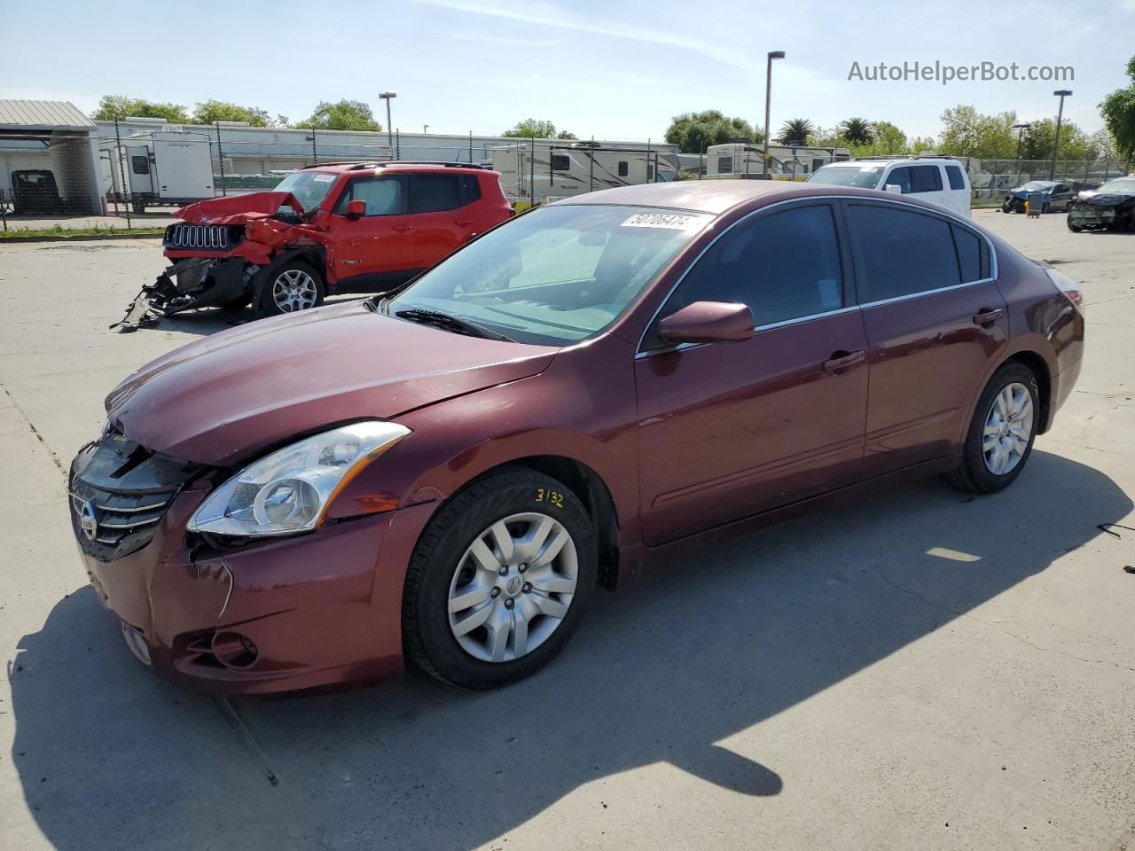 2011 Nissan Altima Base Бордовый vin: 1N4AL2AP8BN415842