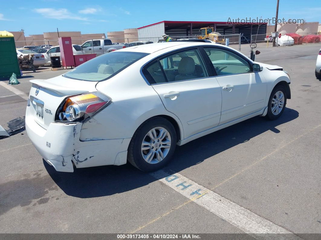 2011 Nissan Altima 2.5 S White vin: 1N4AL2AP9BN492557