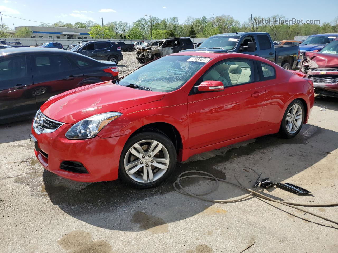 2011 Nissan Altima S Red vin: 1N4AL2EP3BC178859