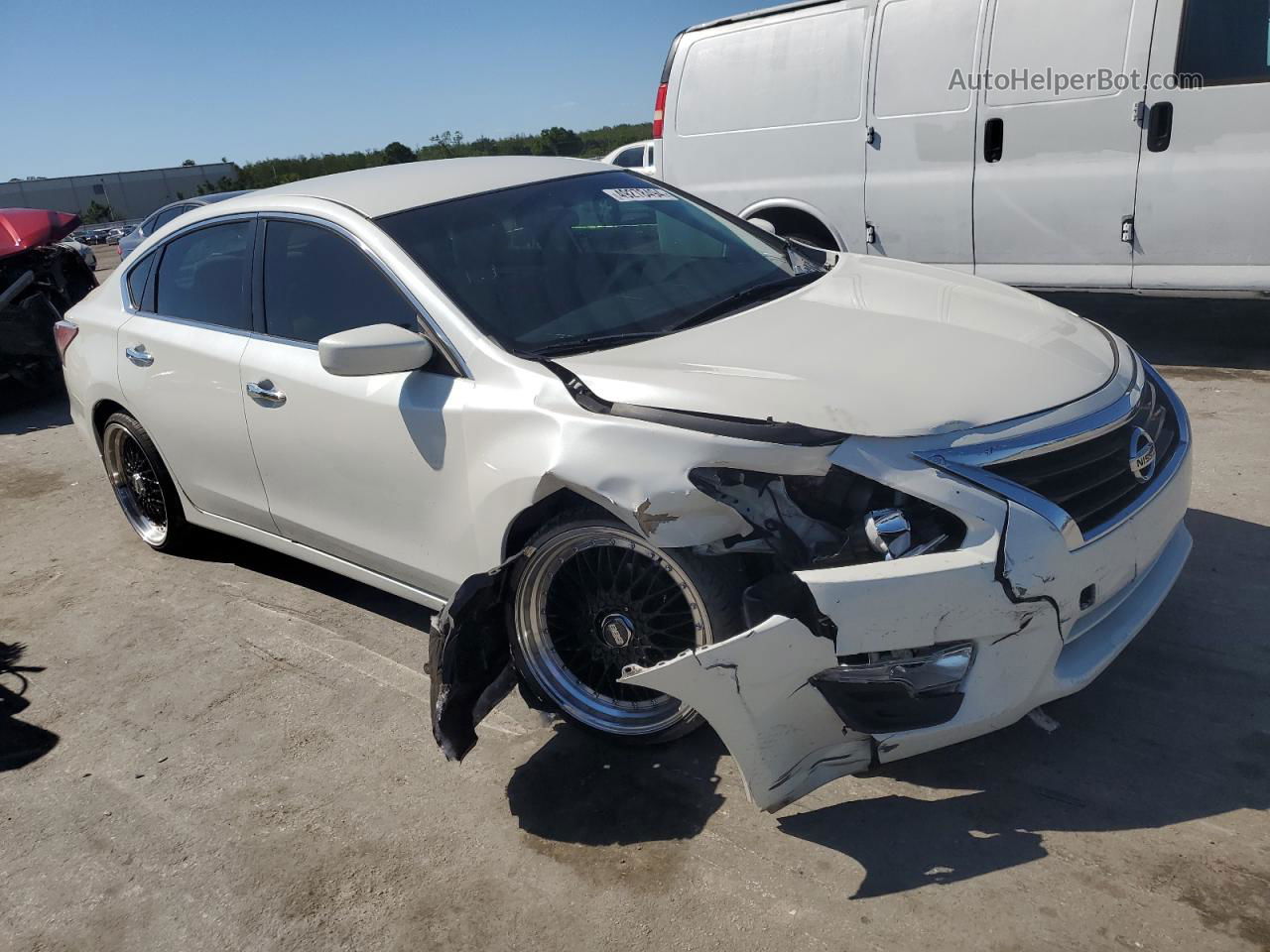 2014 Nissan Altima 2.5 White vin: 1N4AL3AP0EC192962