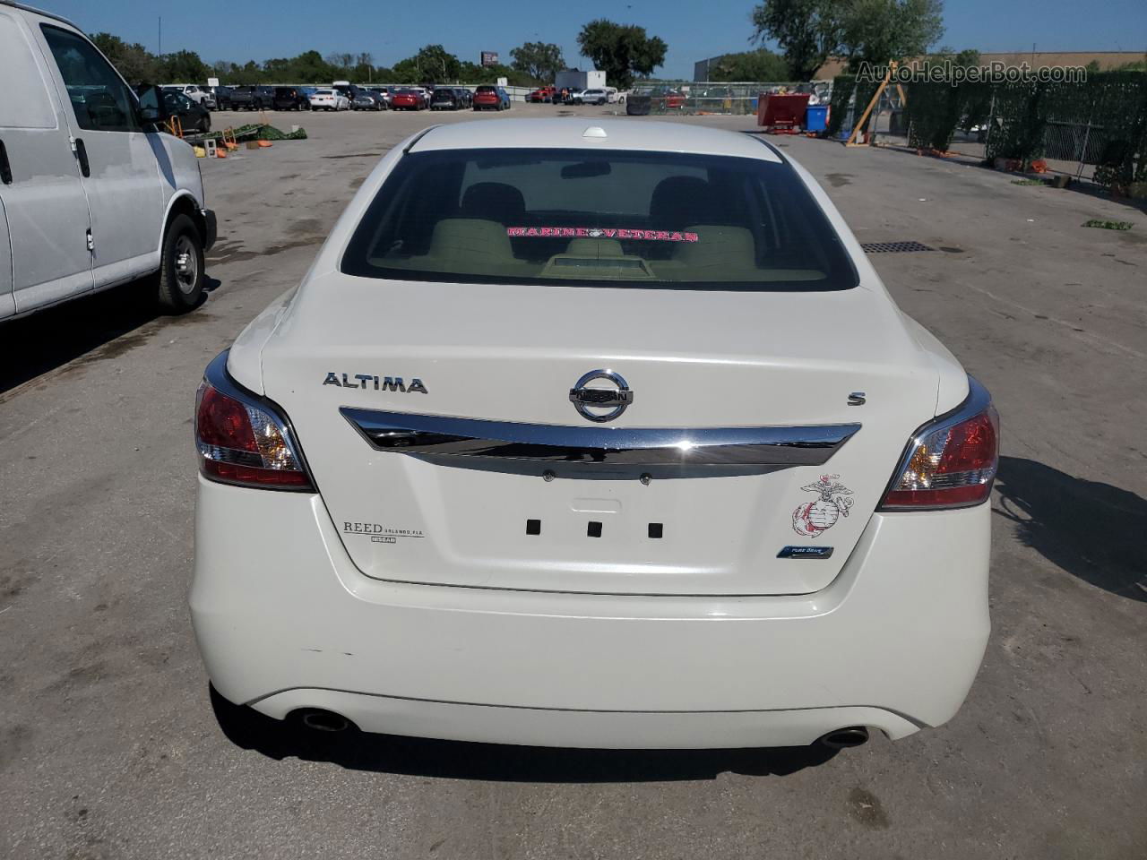 2014 Nissan Altima 2.5 White vin: 1N4AL3AP0EC192962