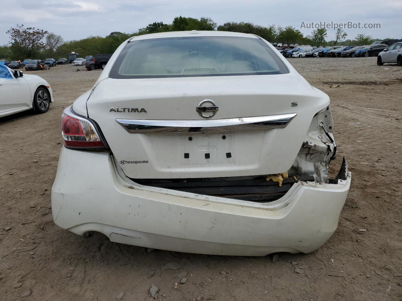 2014 Nissan Altima 2.5 White vin: 1N4AL3AP0EC265442