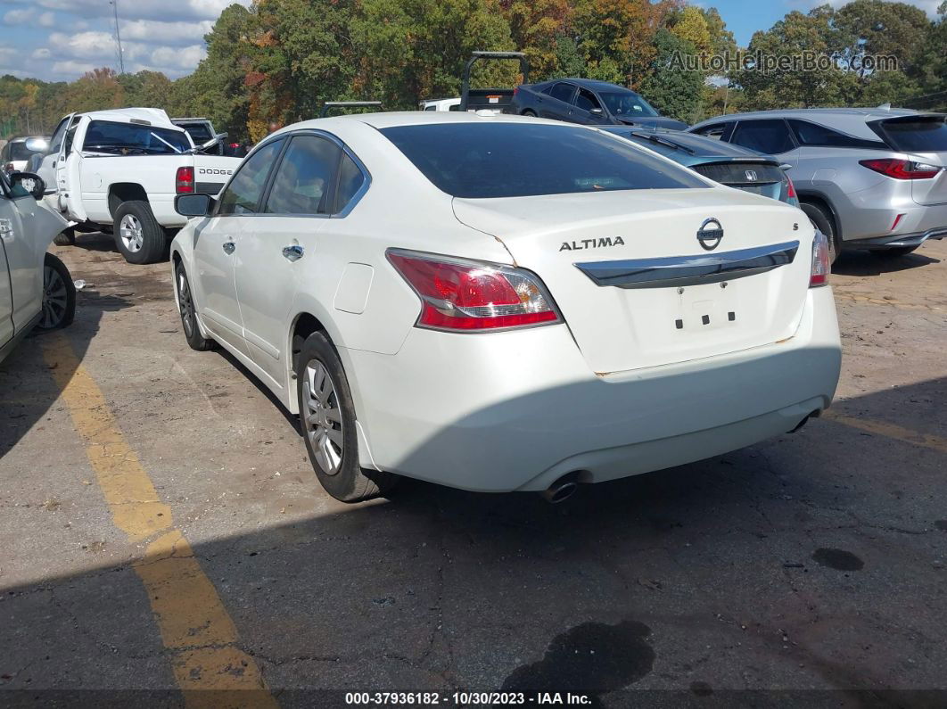 2015 Nissan Altima 2.5 S White vin: 1N4AL3AP0FC183079