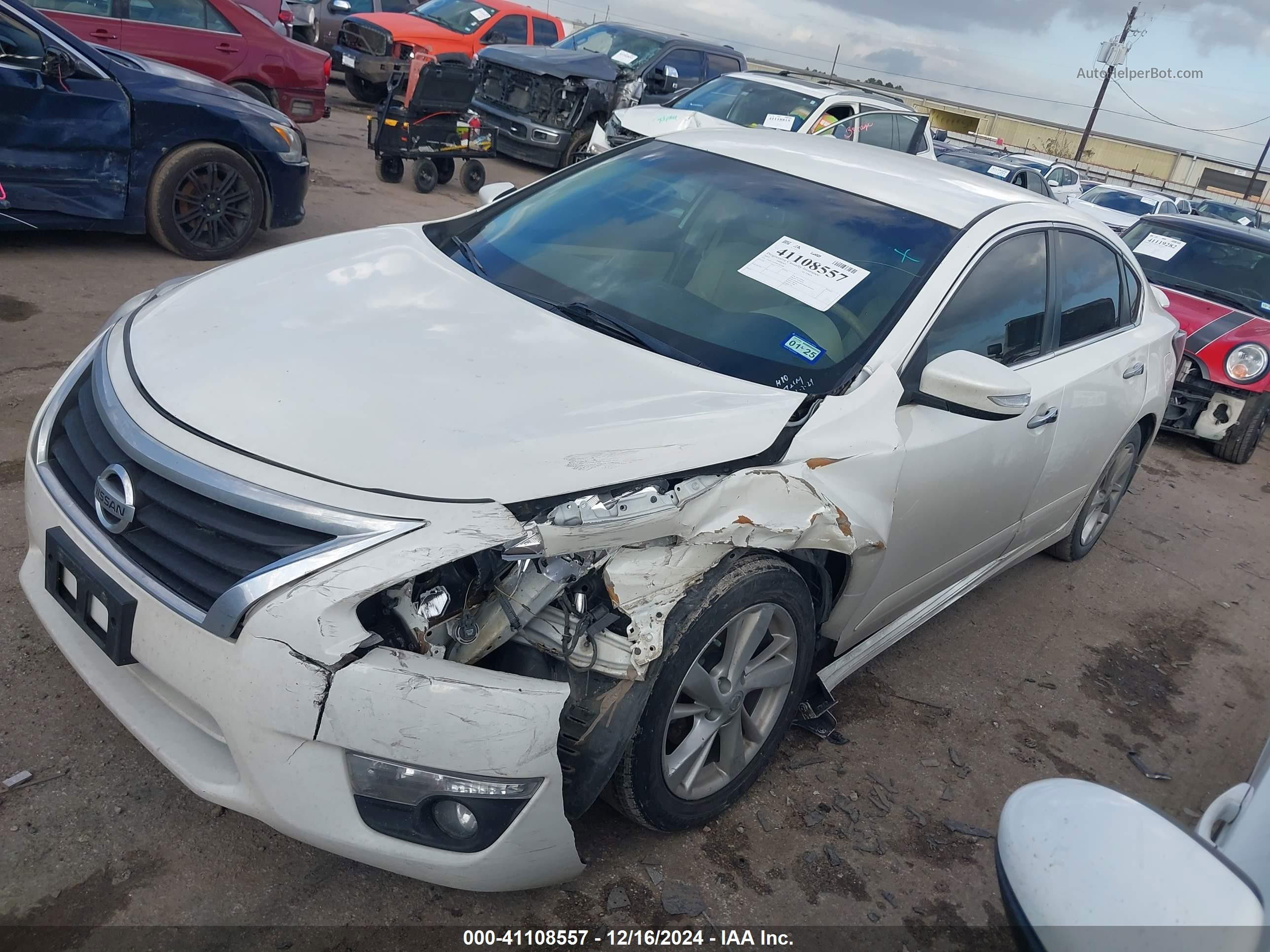 2015 Nissan Altima 2.5 Sl White vin: 1N4AL3AP0FC431606