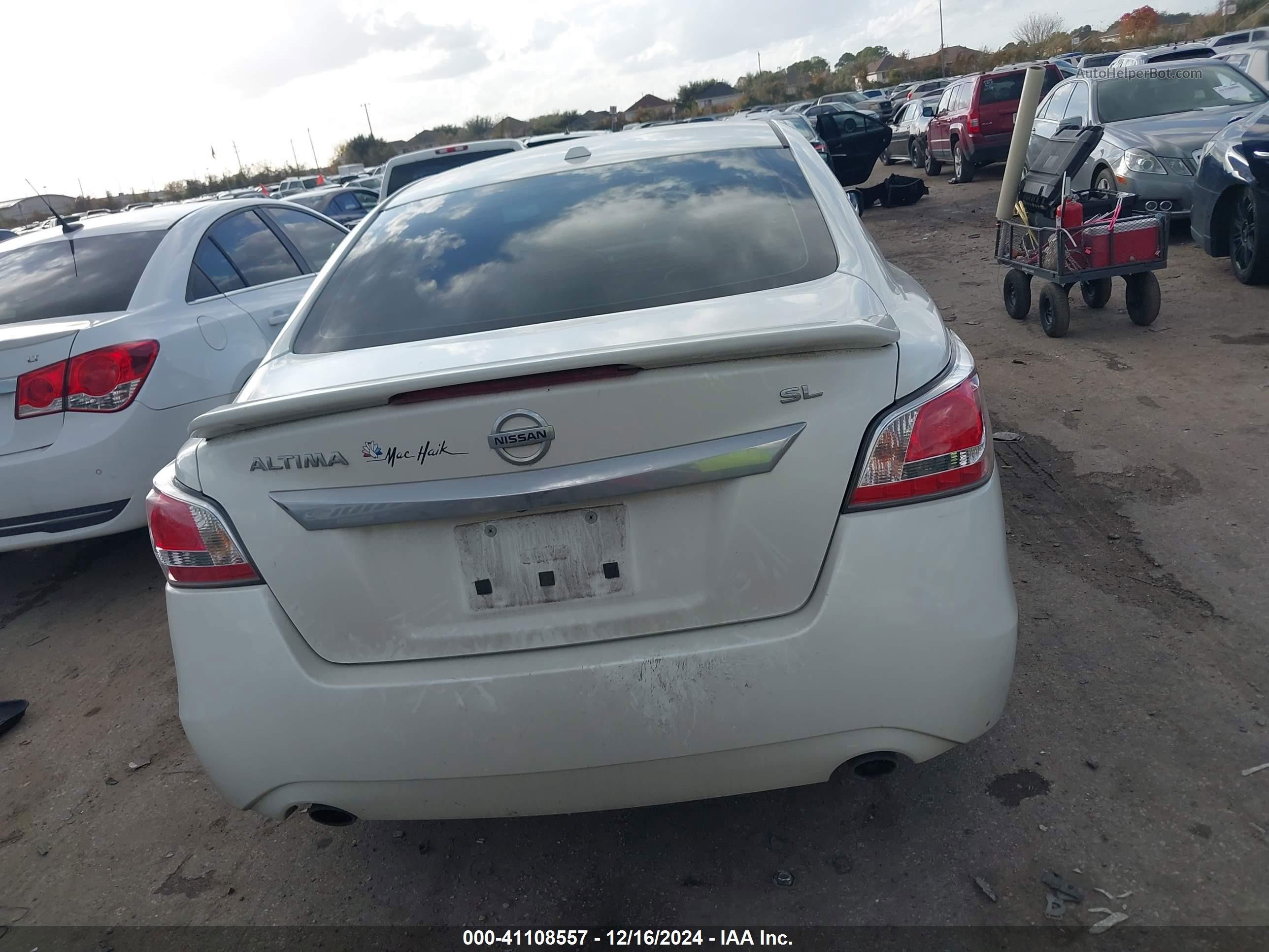 2015 Nissan Altima 2.5 Sl White vin: 1N4AL3AP0FC431606