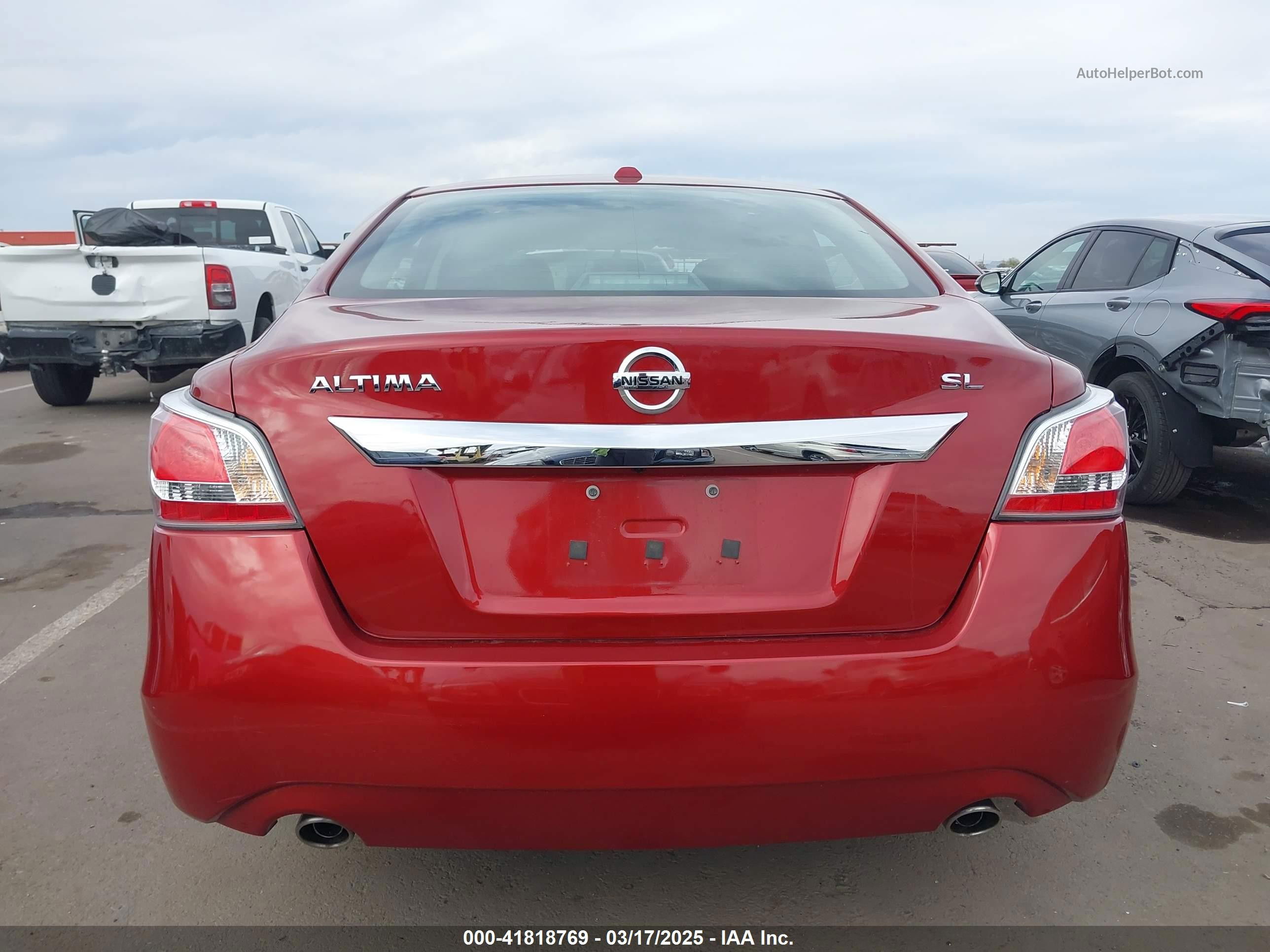 2015 Nissan Altima 2.5 Sl Burgundy vin: 1N4AL3AP0FN361562