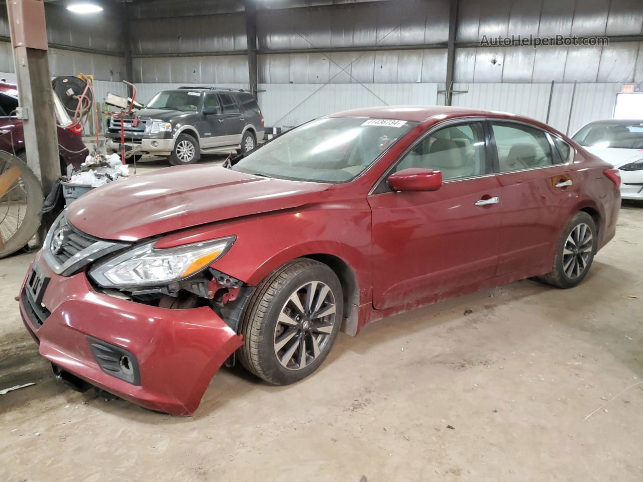 2017 Nissan Altima 2.5 Maroon vin: 1N4AL3AP0HC136024