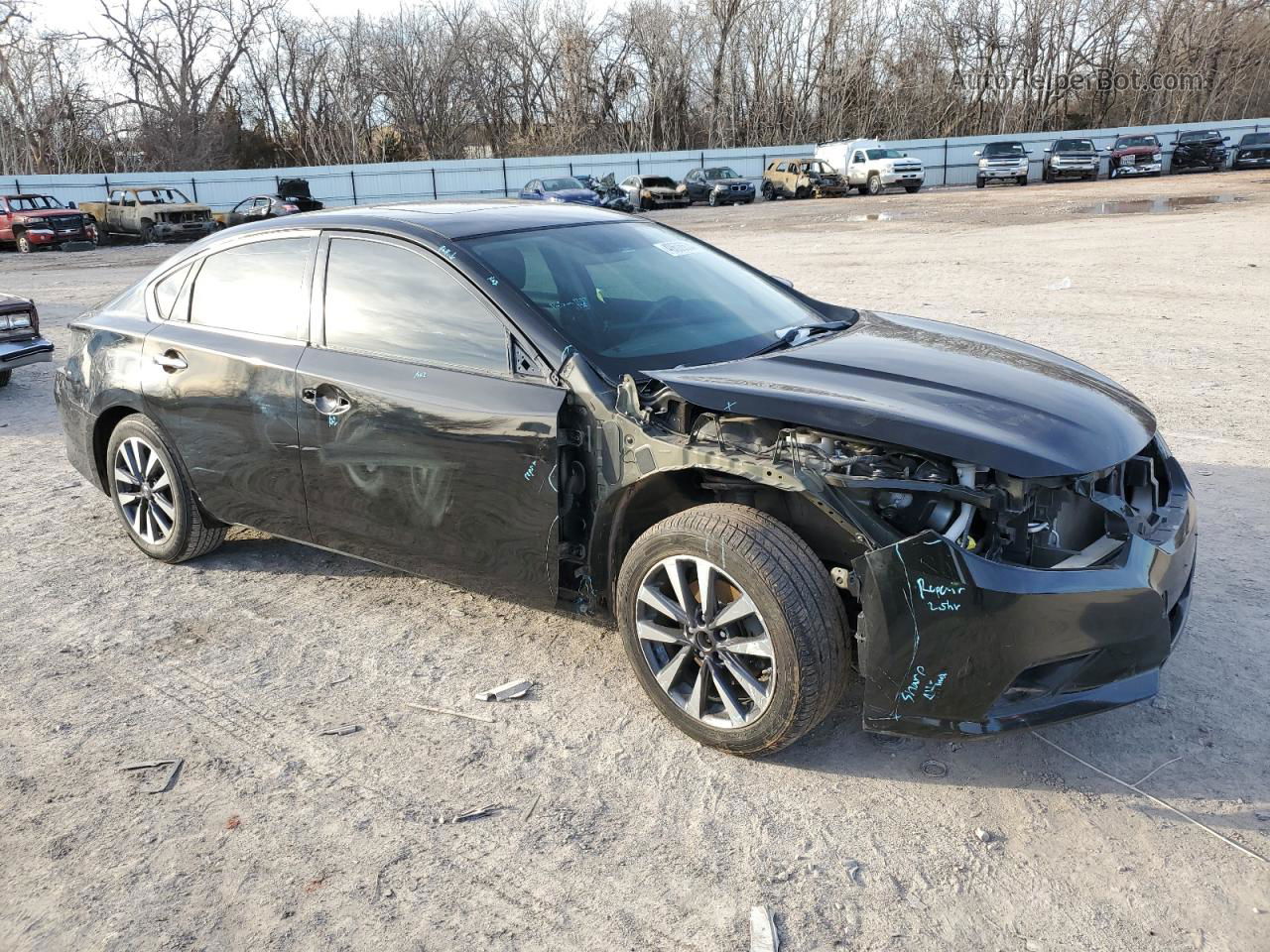 2017 Nissan Altima 2.5 Black vin: 1N4AL3AP0HC200370