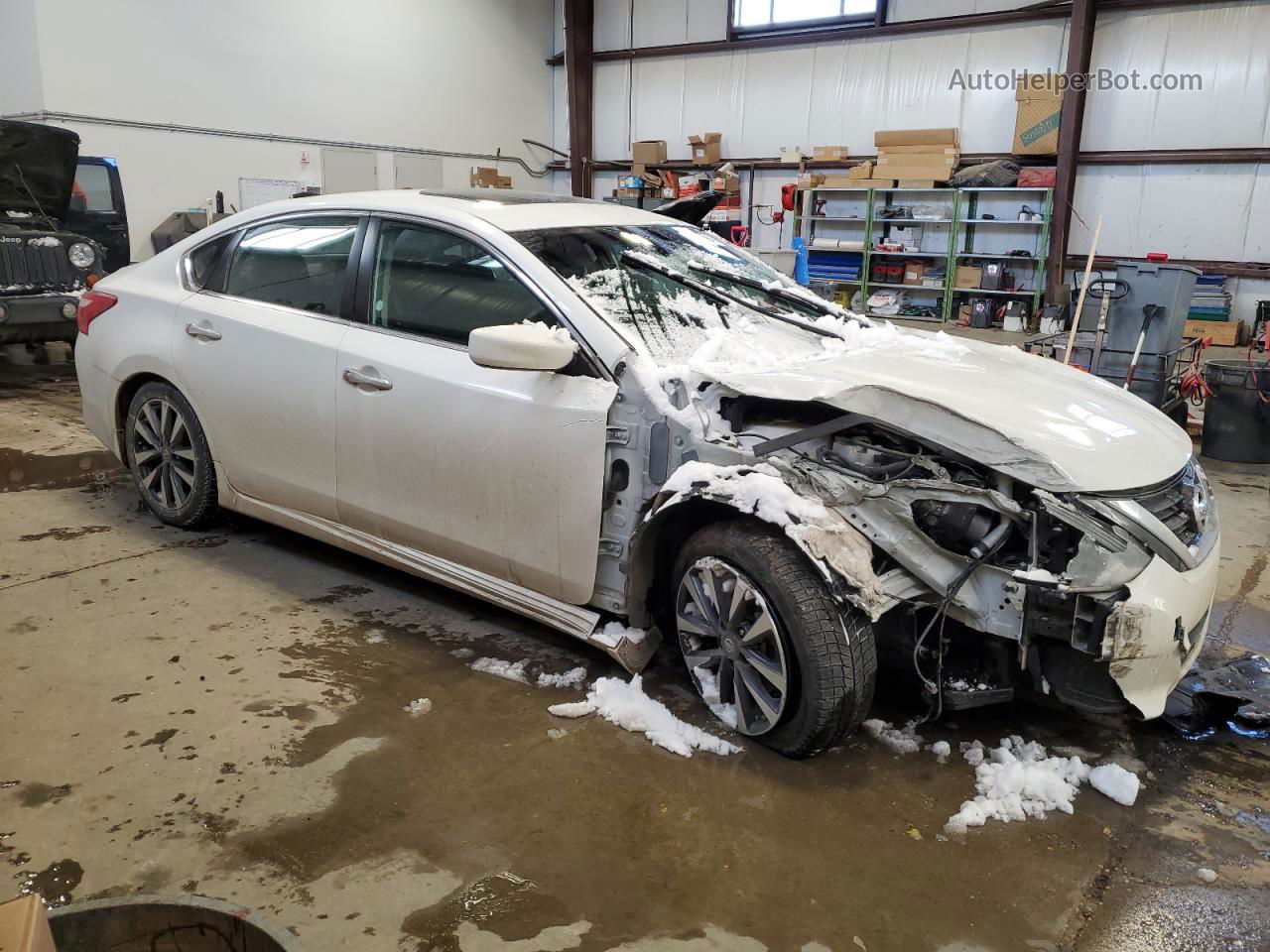 2017 Nissan Altima 2.5 White vin: 1N4AL3AP0HN328077