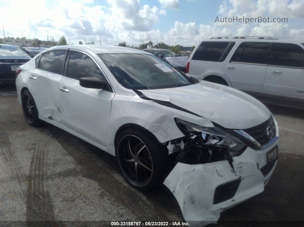 2018 Nissan Altima 2.5 S White vin: 1N4AL3AP0JC118998