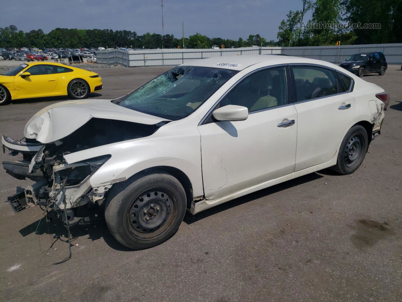 2015 Nissan Altima 2.5 White vin: 1N4AL3AP1FN333544