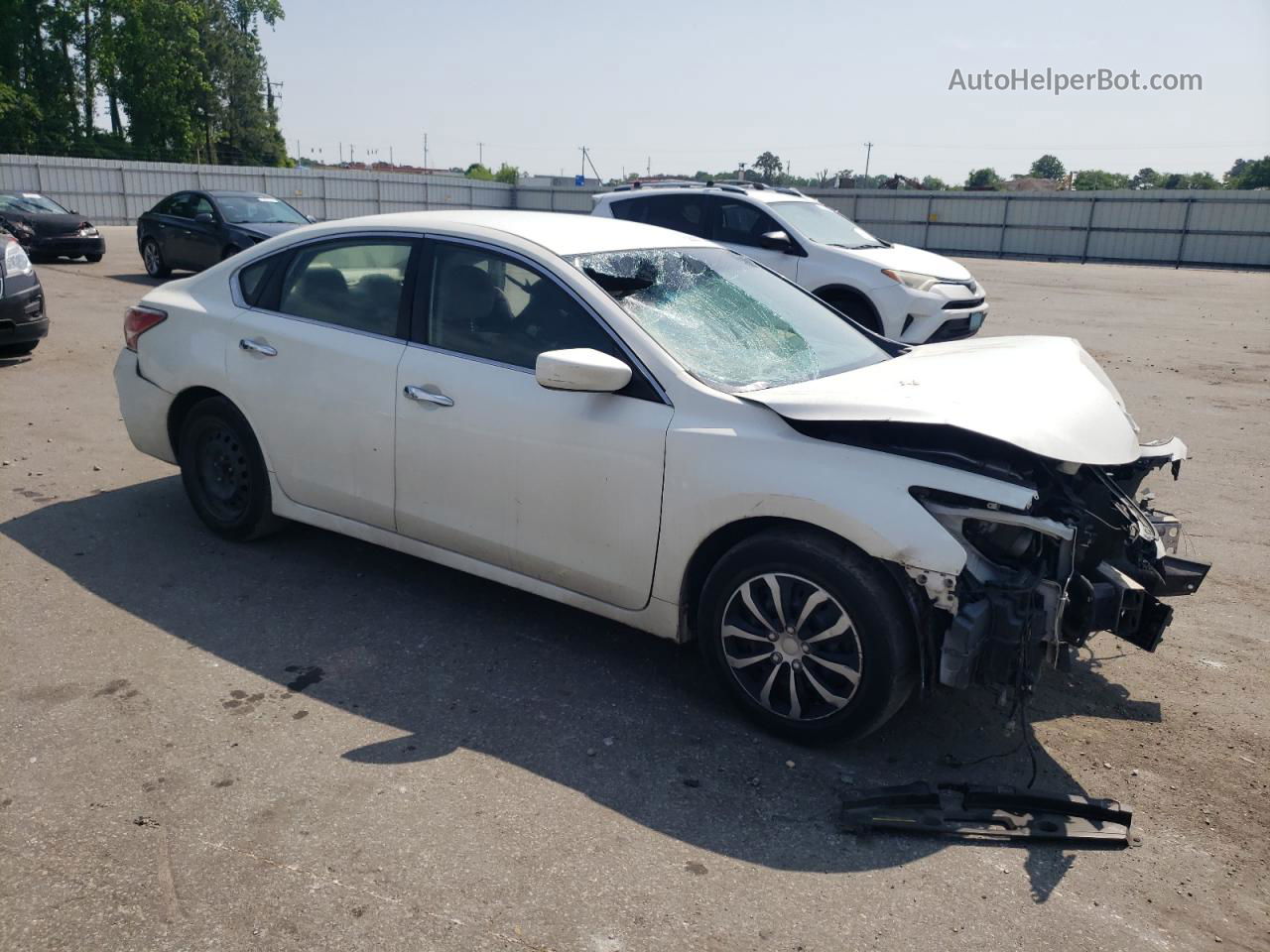 2015 Nissan Altima 2.5 White vin: 1N4AL3AP1FN333544