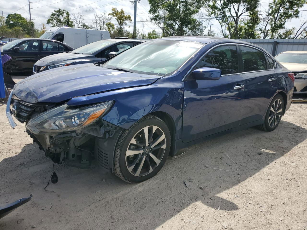 2017 Nissan Altima 2.5 Синий vin: 1N4AL3AP1HN317346