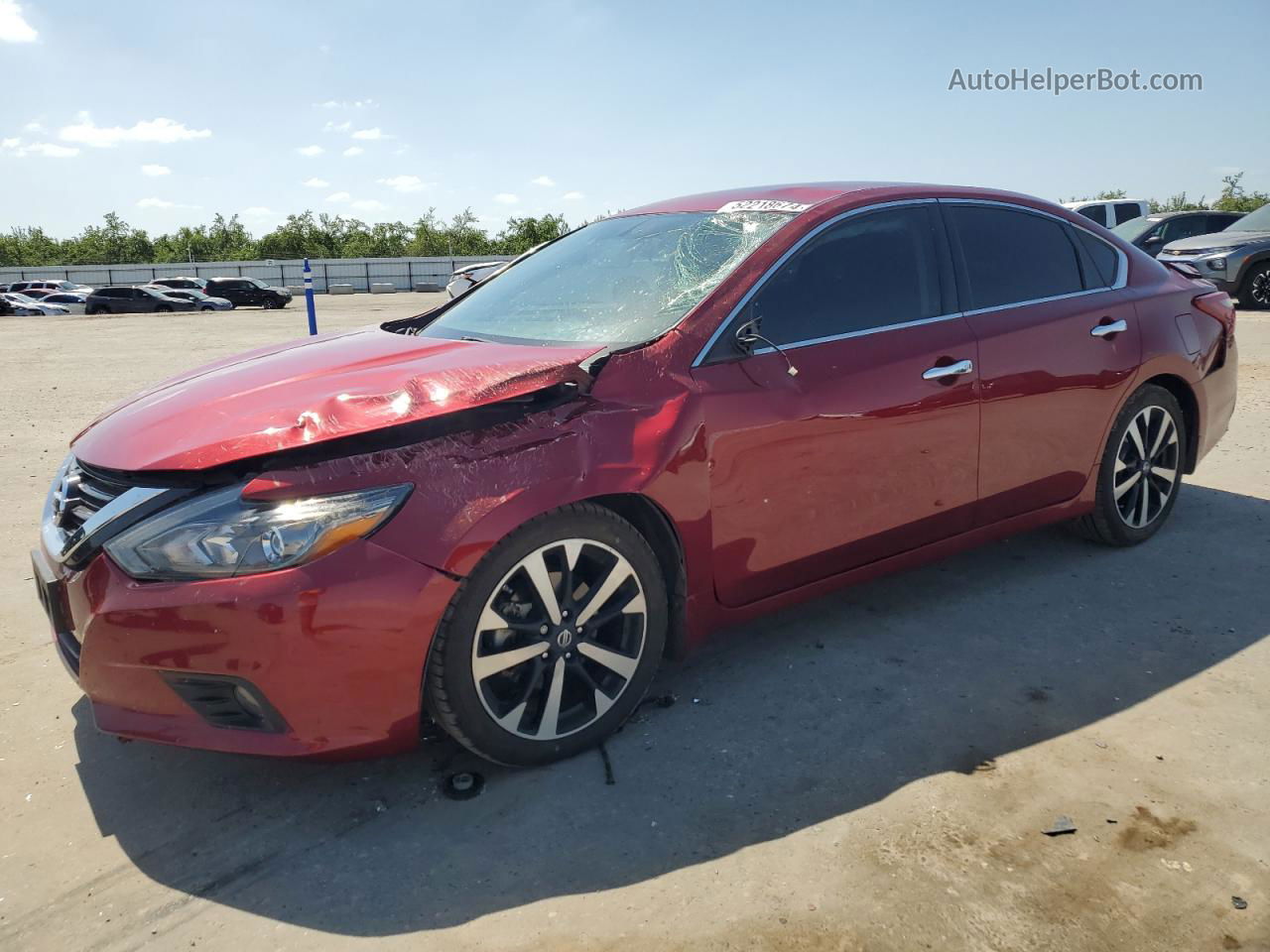 2018 Nissan Altima 2.5 Red vin: 1N4AL3AP1JC255822