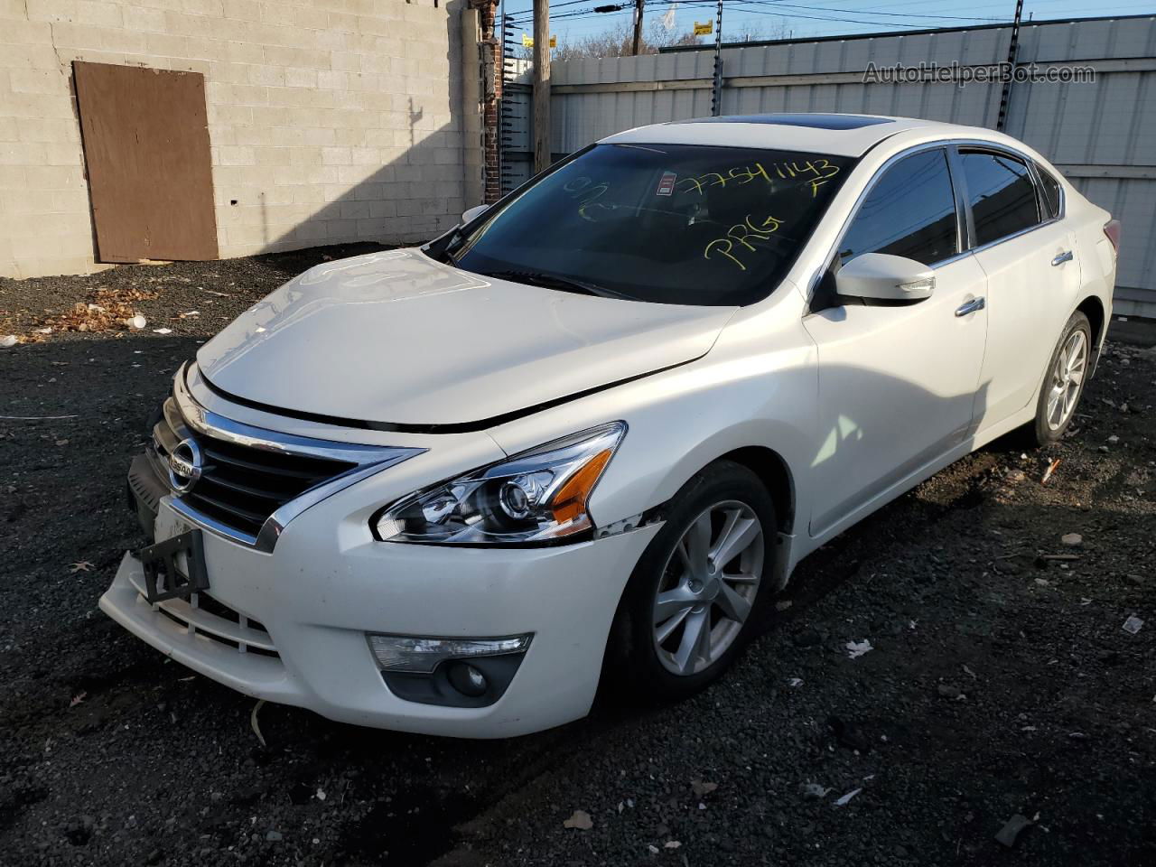 2014 Nissan Altima 2.5 White vin: 1N4AL3AP2EC105210