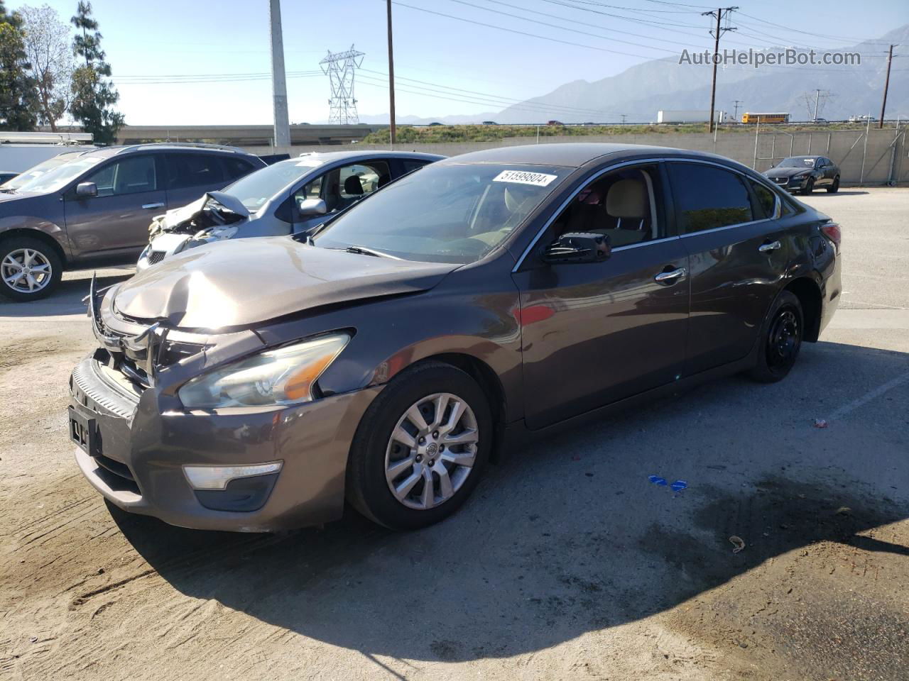 2014 Nissan Altima 2.5 Brown vin: 1N4AL3AP2EC160644