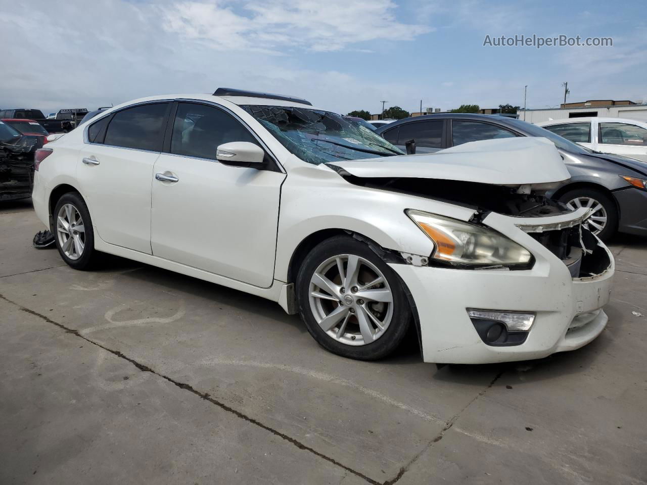 2015 Nissan Altima 2.5 Белый vin: 1N4AL3AP2FC239152