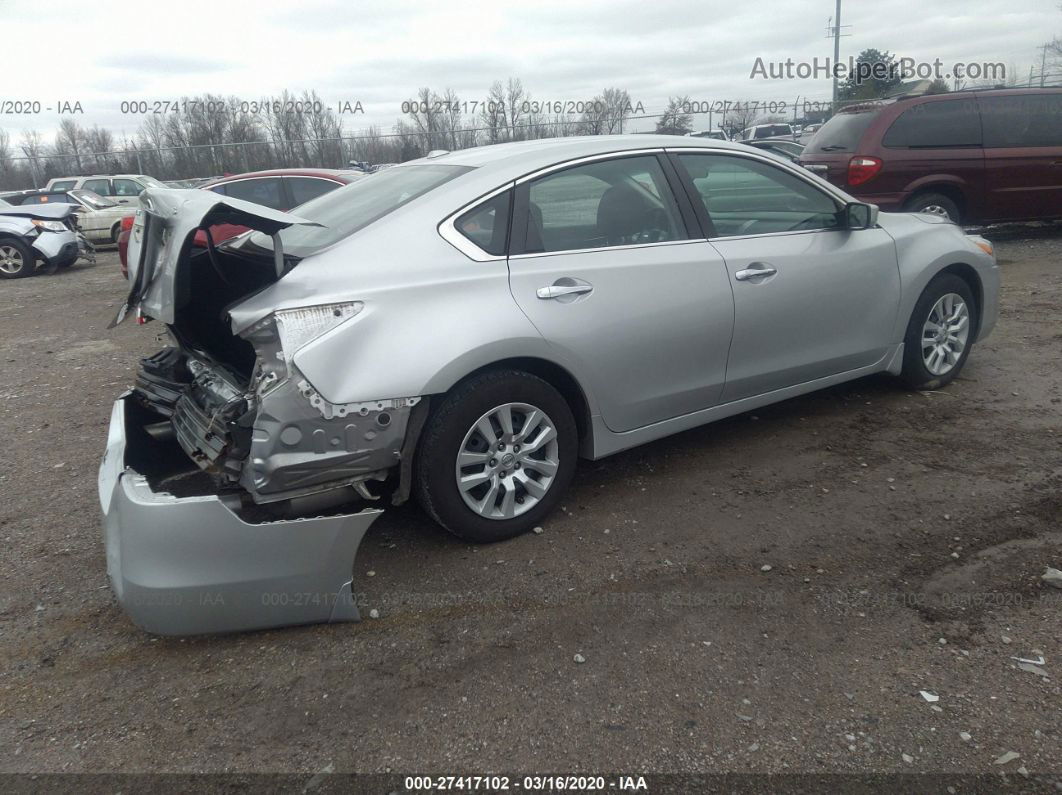 2015 Nissan Altima 2.5 S Silver vin: 1N4AL3AP2FC428514