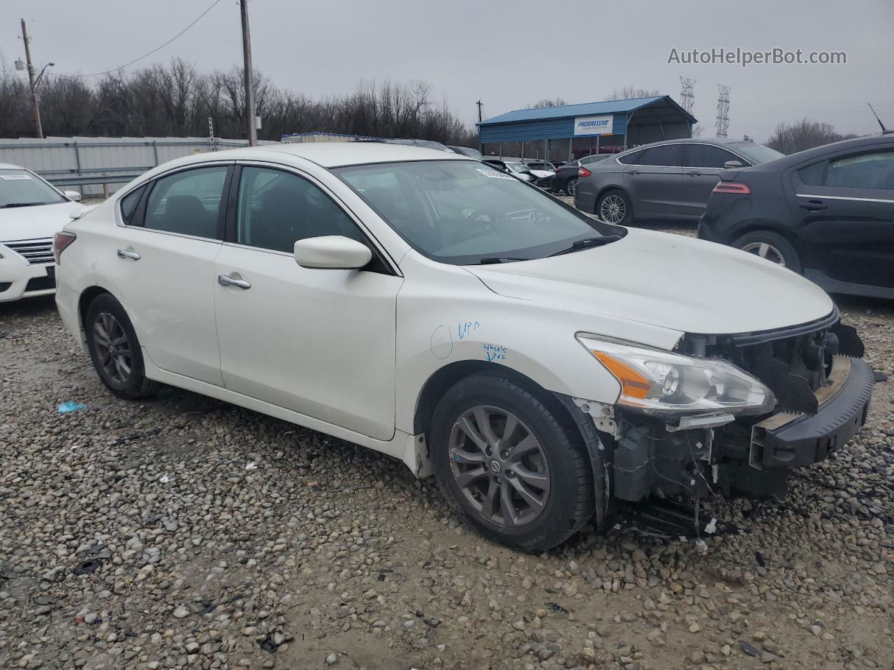 2015 Nissan Altima 2.5 White vin: 1N4AL3AP2FC460573