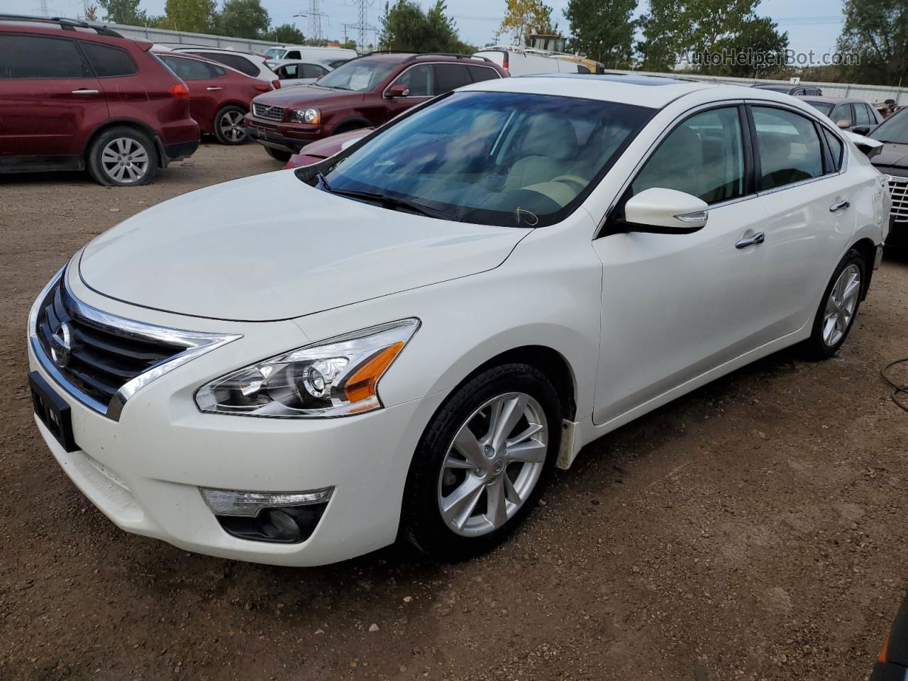 2015 Nissan Altima 2.5 White vin: 1N4AL3AP2FN358954