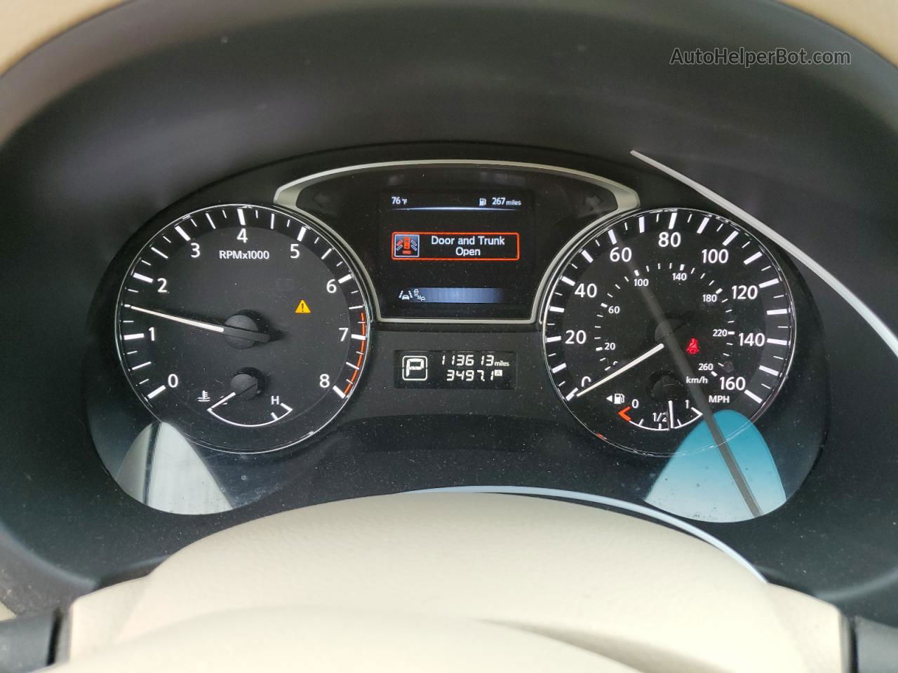 2015 Nissan Altima 2.5 Белый vin: 1N4AL3AP2FN358954